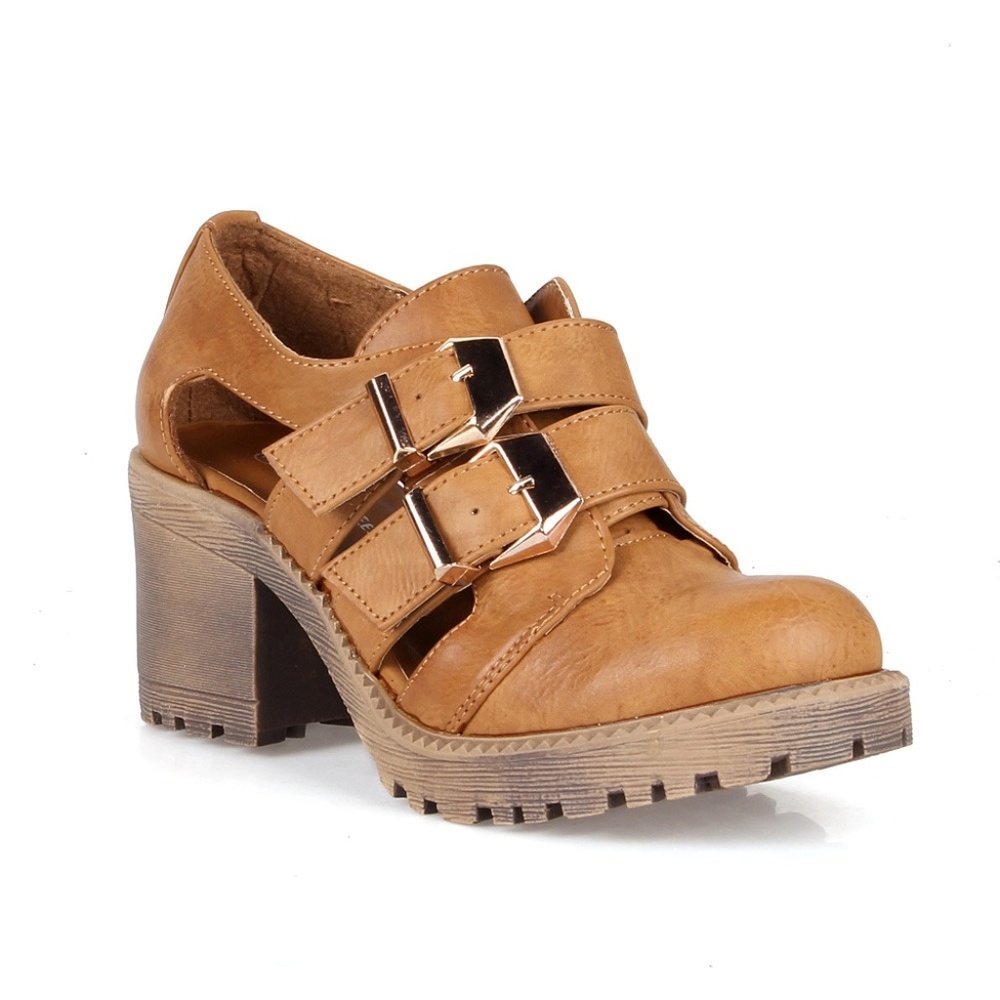 Munich-01 Lug Sole Women's Chunky Heel Bootie